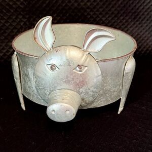 Silver Galvanized Aluminum Metal Pig‎ Oval Container for BBQ’s (Server, Linens)